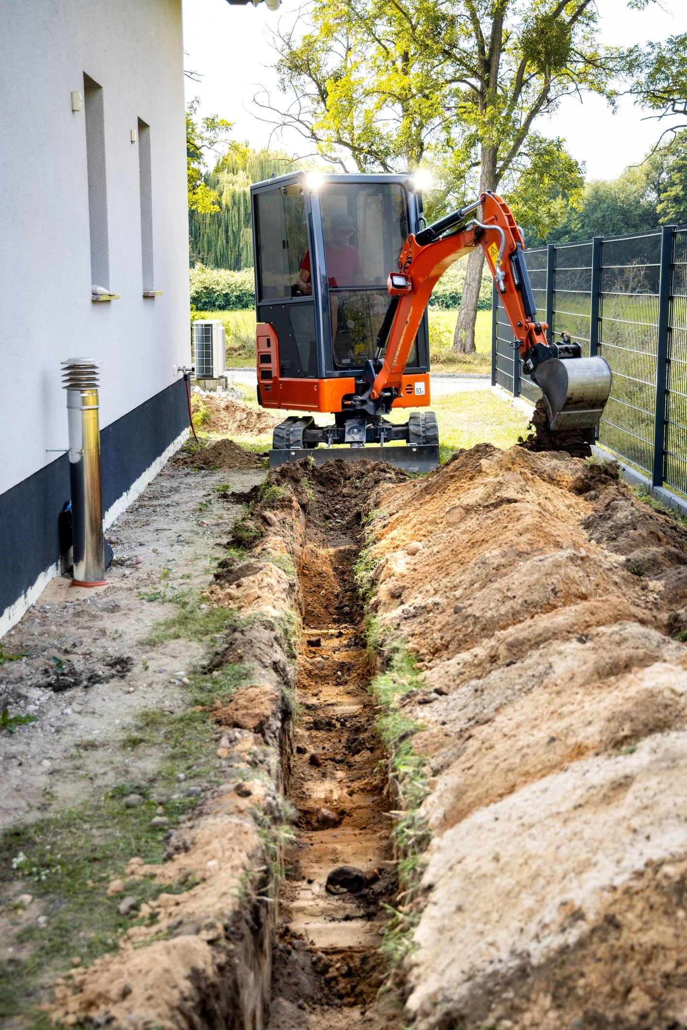 Underground electrical trenching